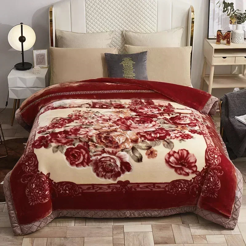 Teplá deka se vzorem