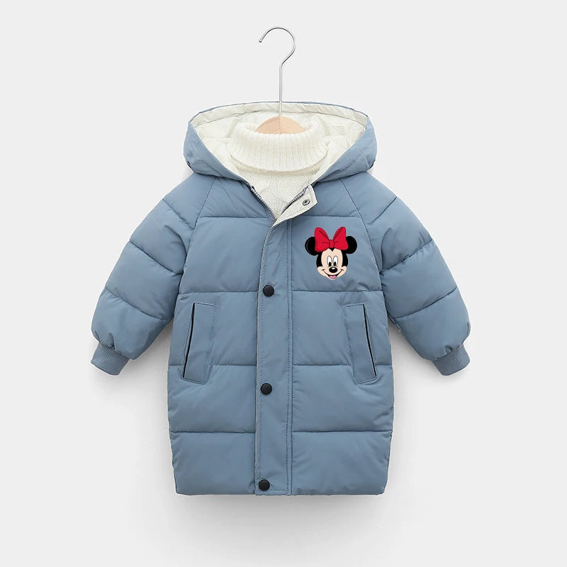 Dívčí dlouhá zimní bunda s Minnie