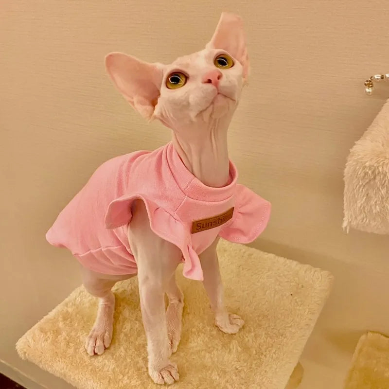 Šaty pro kočky Sphynx