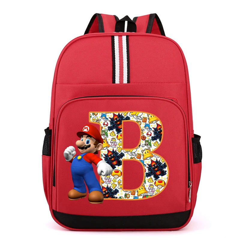 Školní batoh Super Mario s písmenem
