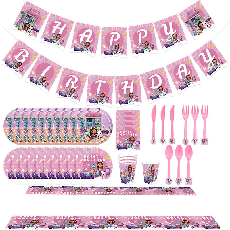 Doplňky na oslavu Gabbys dollhouse