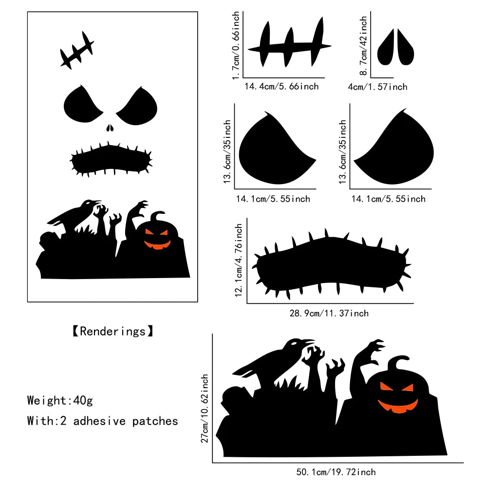 Dekorace na dveře na Halloween