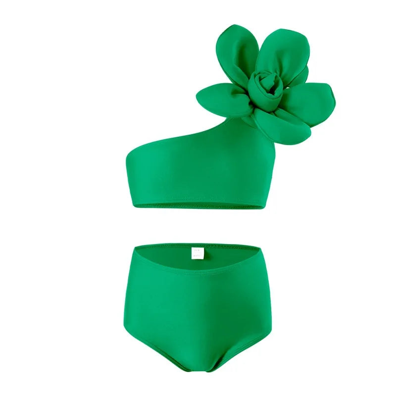 Dívčí bikiny s květinou