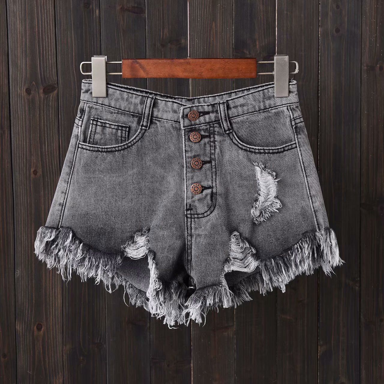 Dámské stylové denim kraťasy