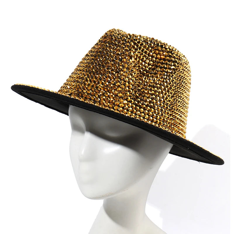 Unisex klobouk s kamínky