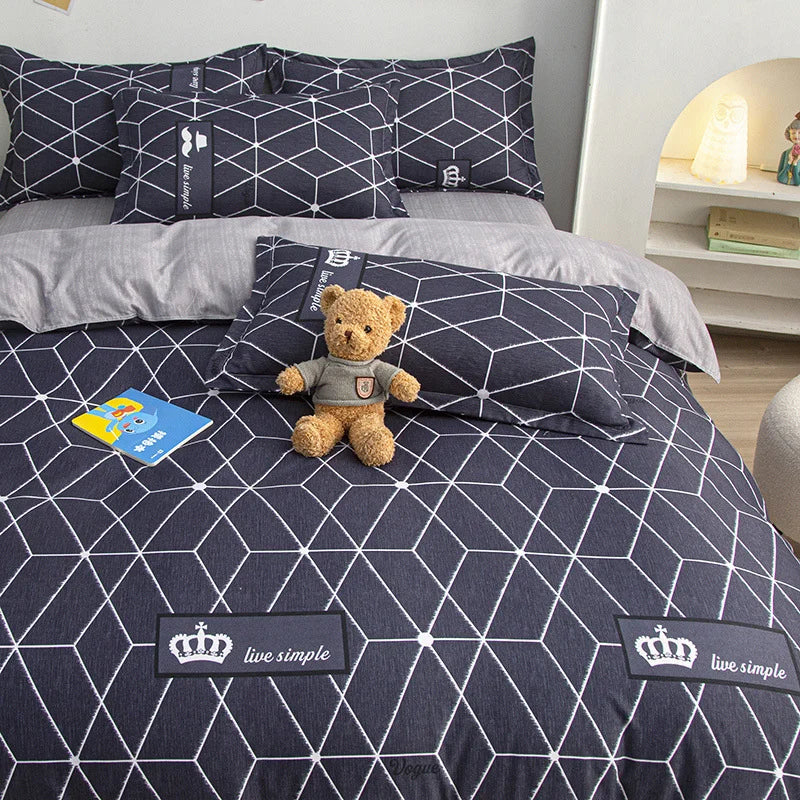 Povlečení s geometrickým vzorem