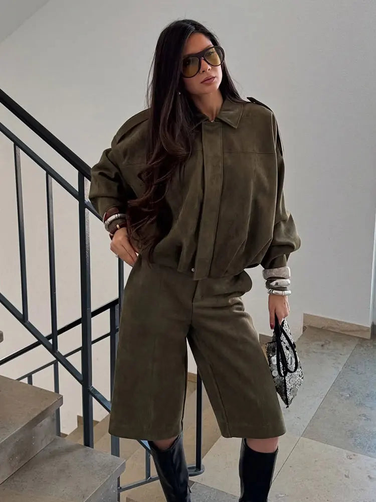 Dámská suede bunda