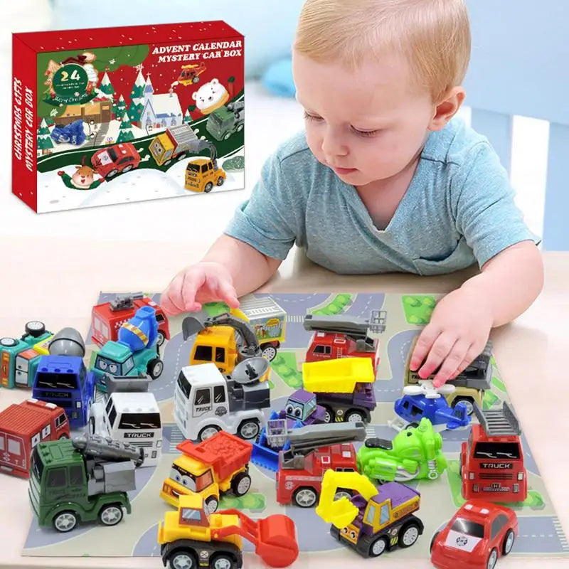 Adventní kalendář s autíčky