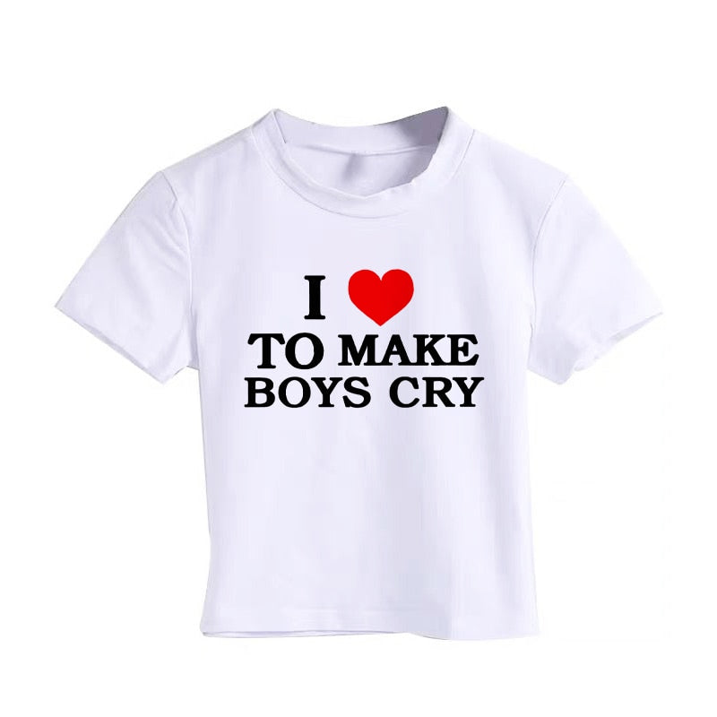 Dámské triko I Love To Make Boy Cry
