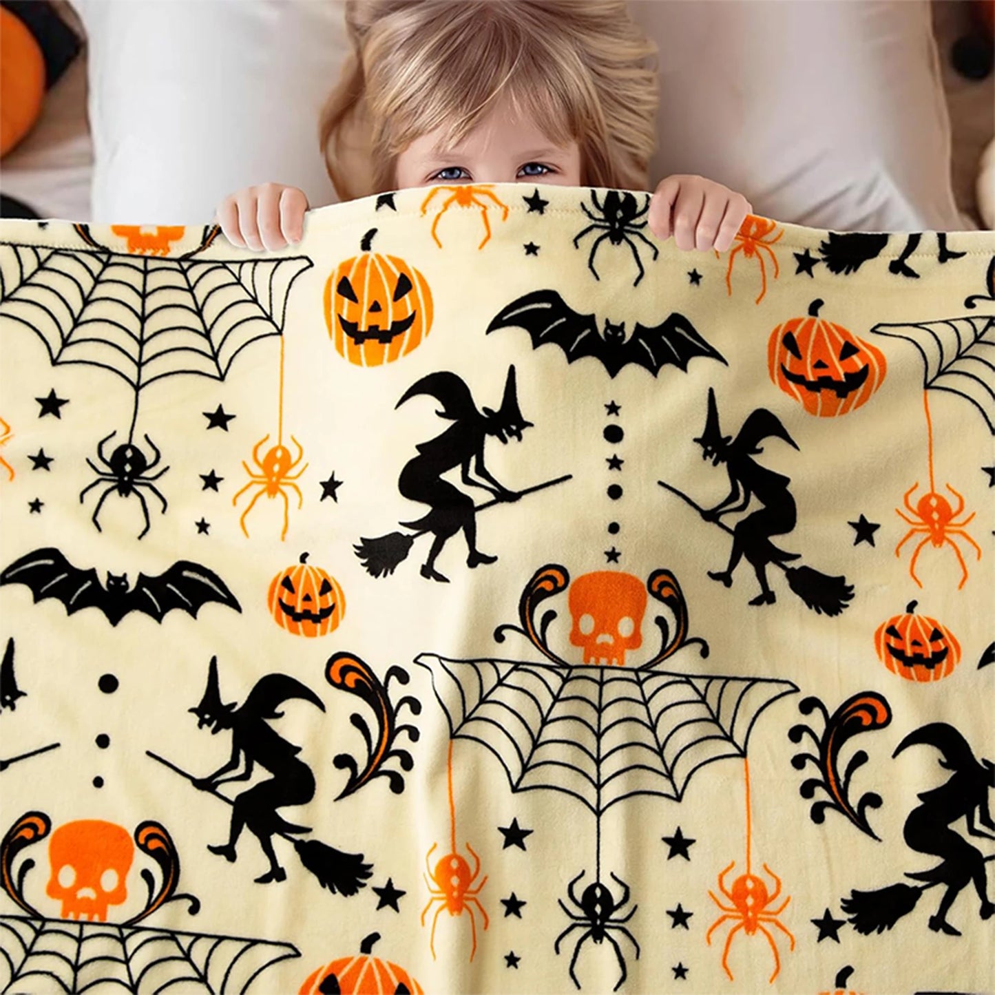Halloweenská teplá deka