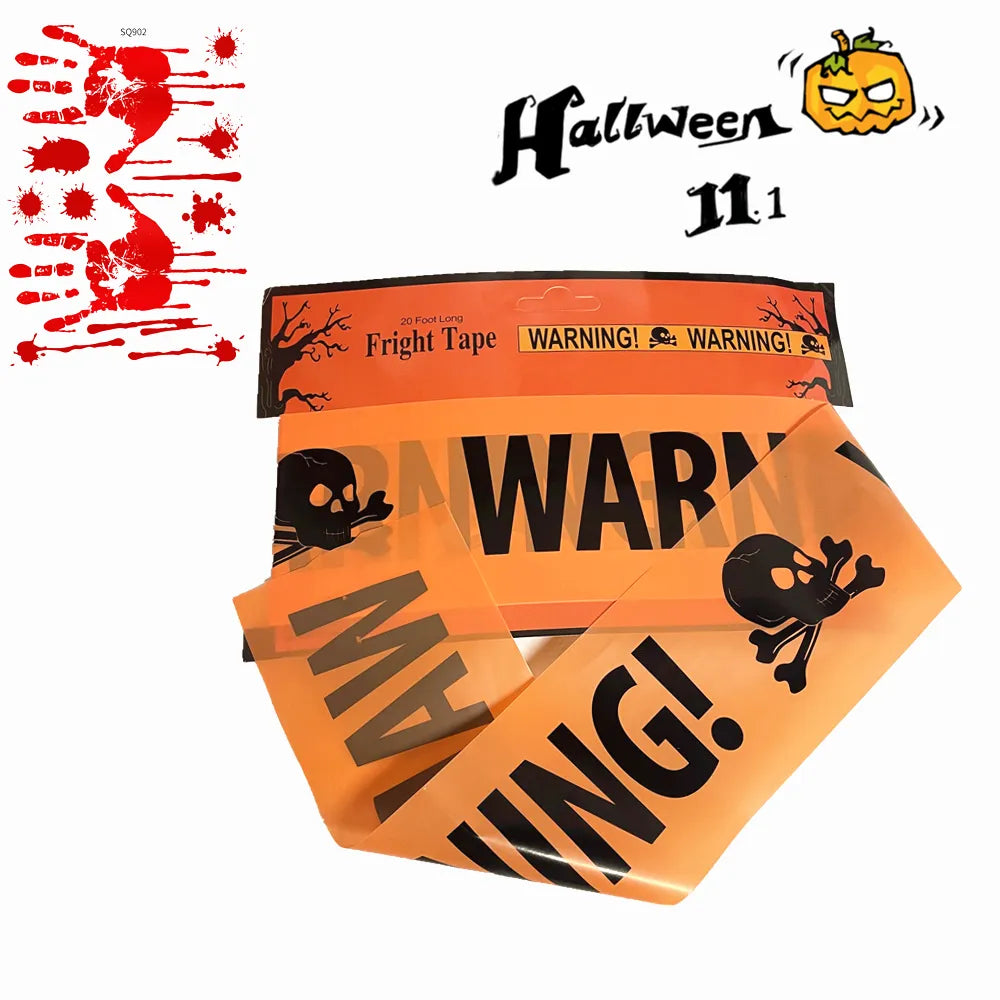 Páska Warning na Halloween