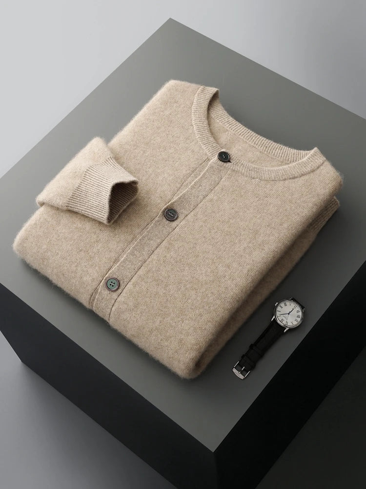 Pánský kardigan 100 % merino vlna