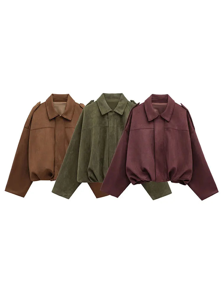 Dámská suede bunda