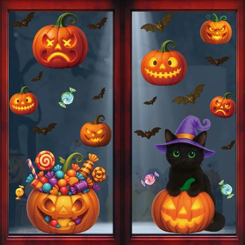 Dekorace na sklo Halloween