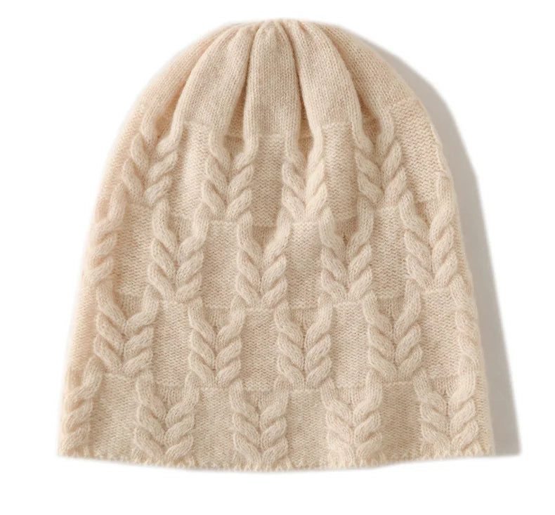 Dámská čepice z kašmíru