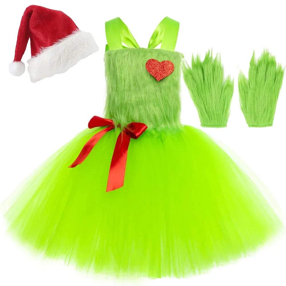 Dívčí šaty Grinch