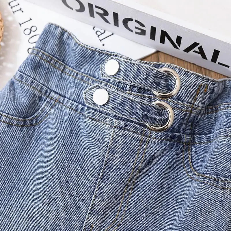 Dívčí wide leg džíny