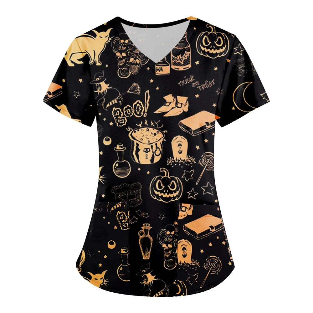 Dámské triko se vzorem Halloween