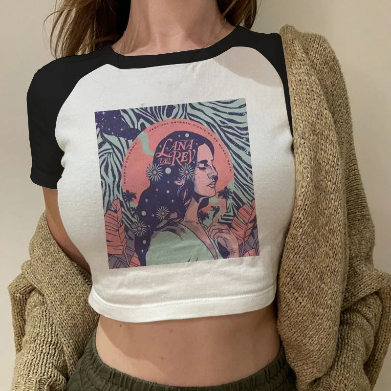 Dámský croptop Lana Del Rey