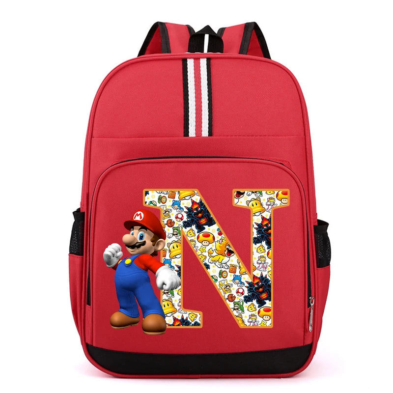 Školní batoh Super Mario s písmenem