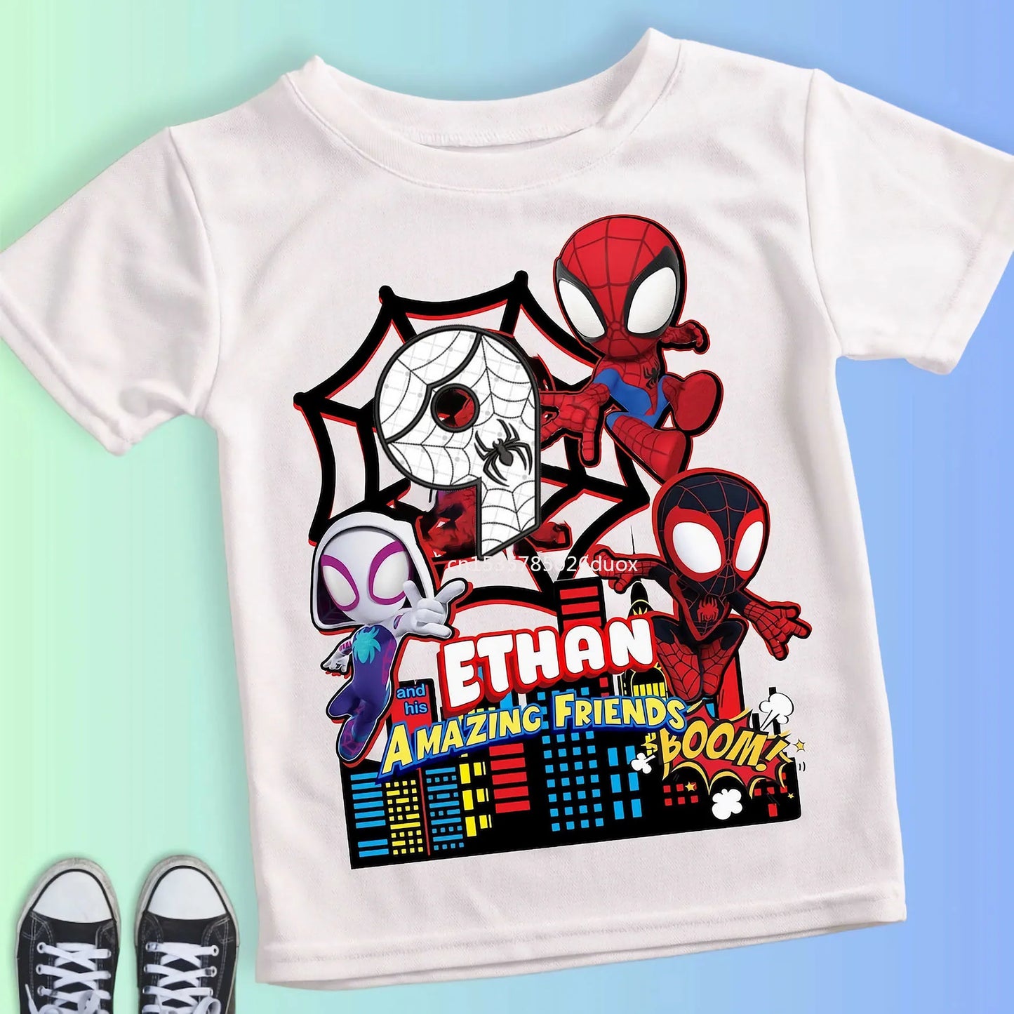 Dětské narozeninové triko Spiderman