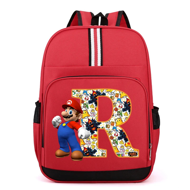 Školní batoh Super Mario s písmenem