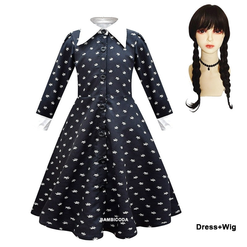 Dívčí kostým Wednesday