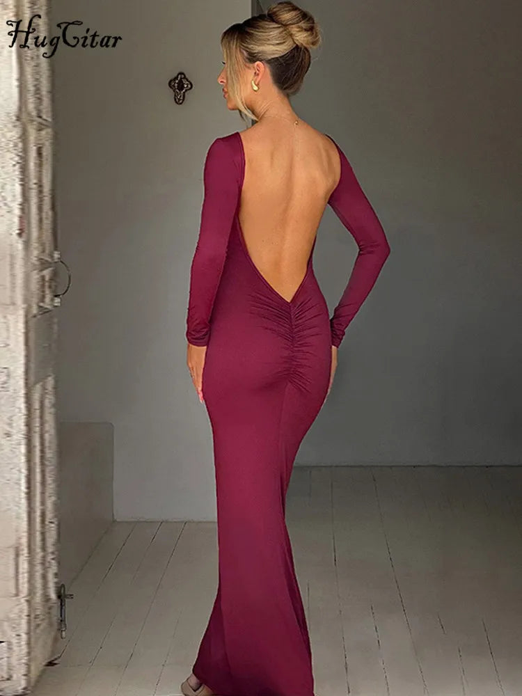 Dámské elegantní dlouhé šaty
