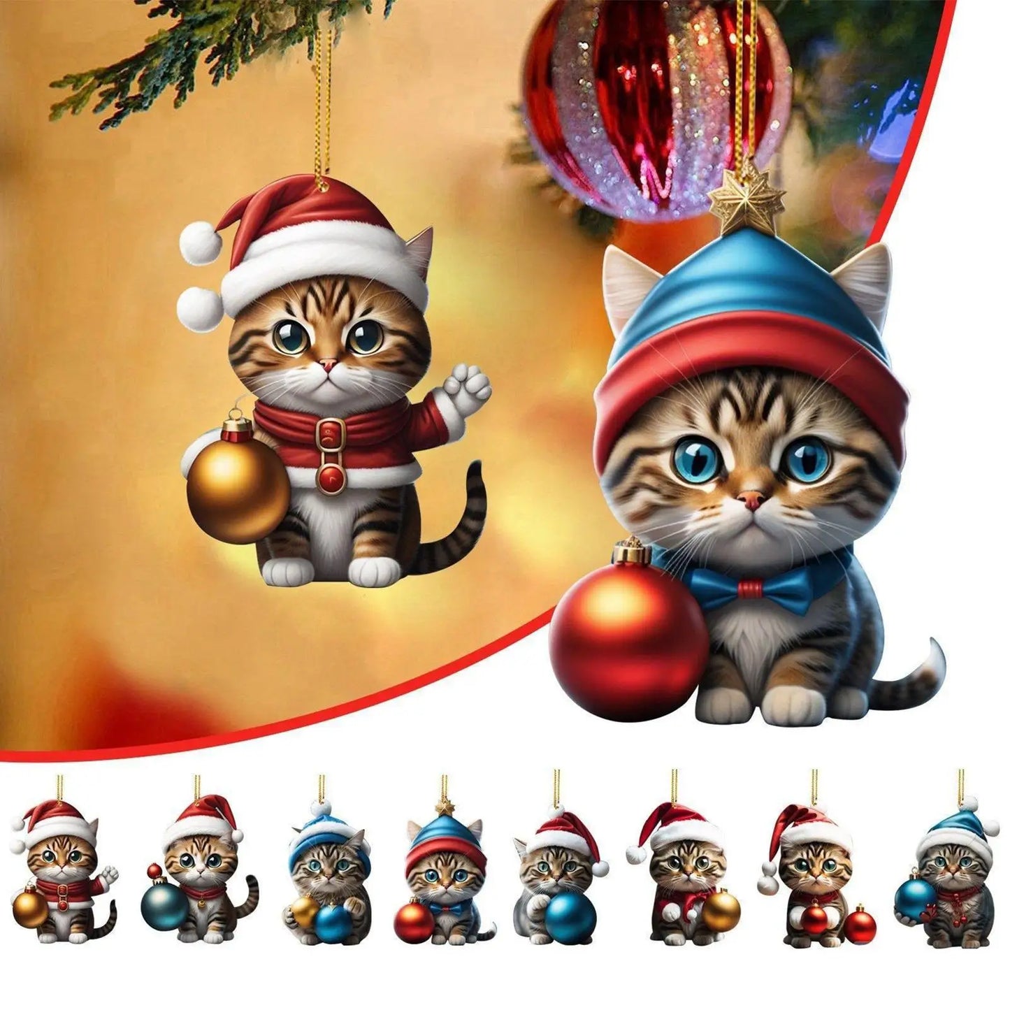 Adventní kalendář Kočičí ozdoby