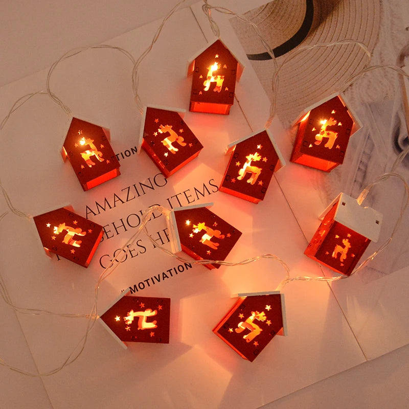 Vánoční domeček Led řetěz