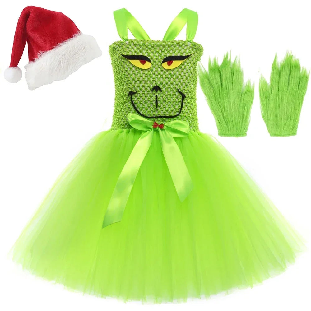 Dívčí šaty Grinch