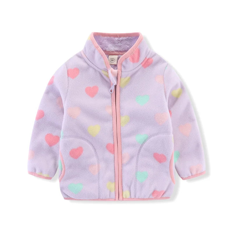 Fleece bunda se vzorem