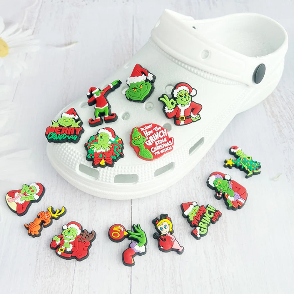 Grinch doplňky na crocs