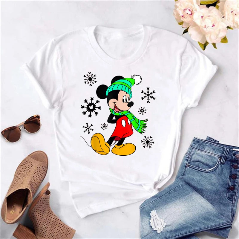 Dámské vánoční triko Mickey