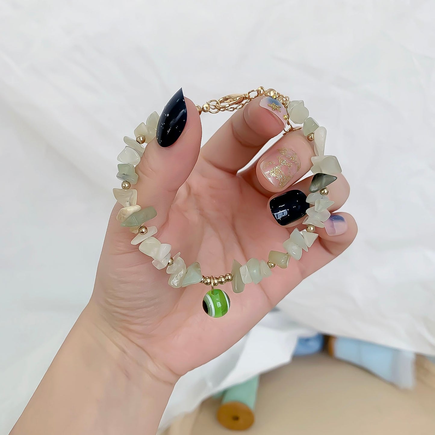Jednoduchý náramek Evil eye