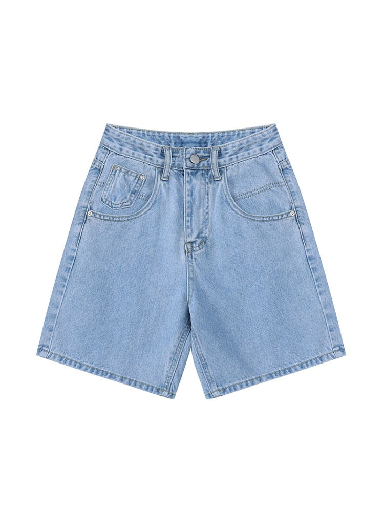 Dámské denim kraťasy