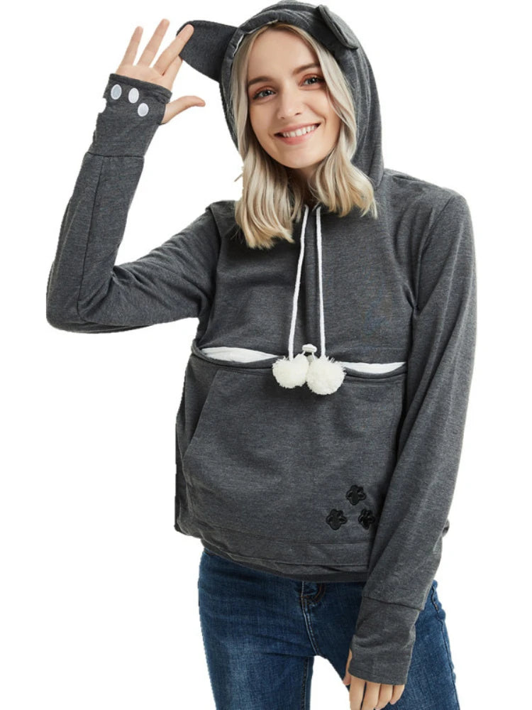 Unisex mikina s kapsou pro psy