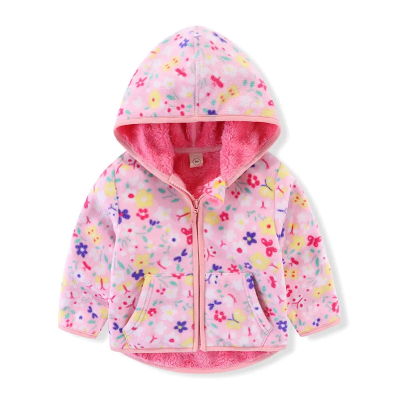 Fleece bunda se vzorem