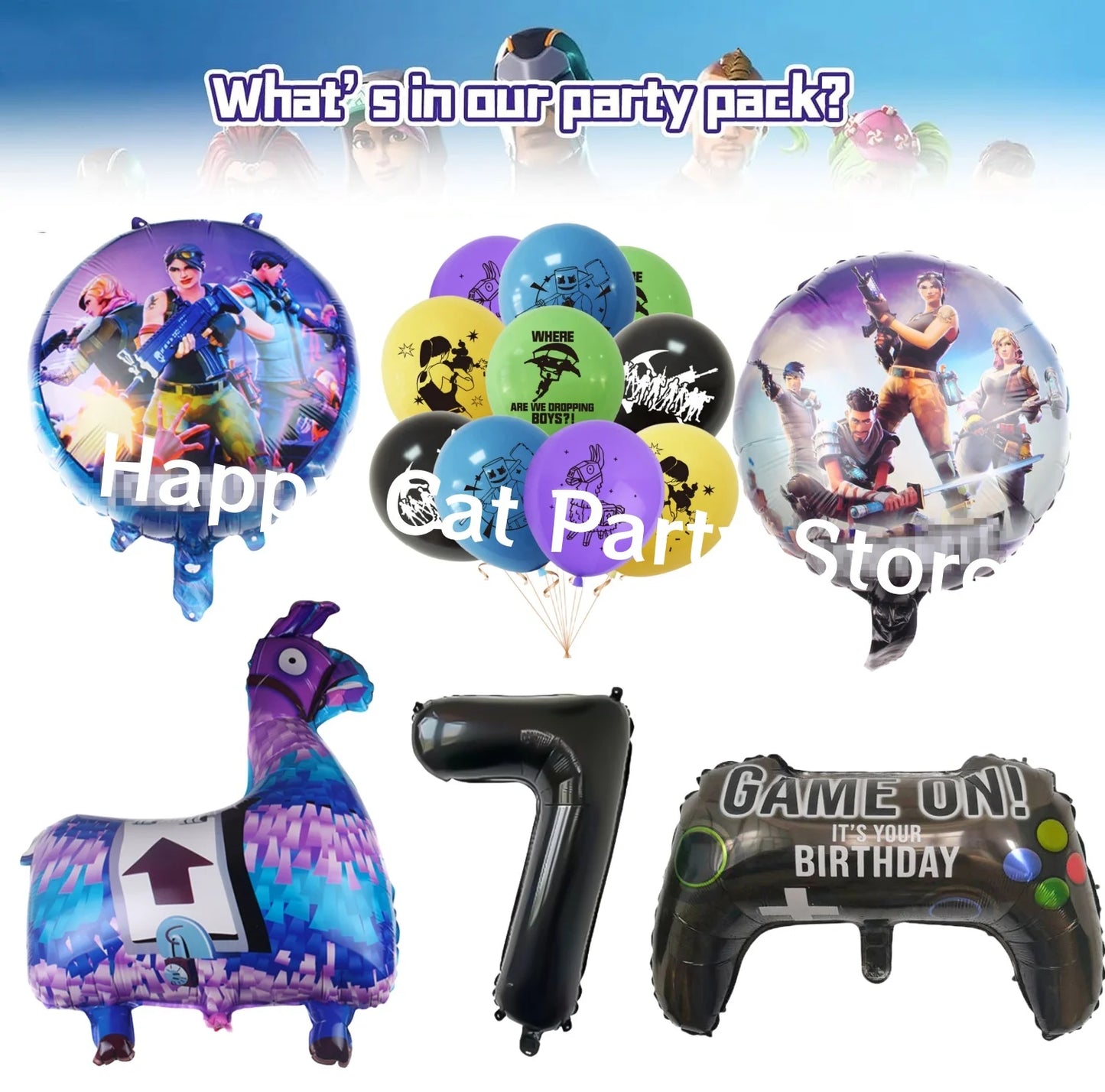 Doplňky na oslavu narozenin Fortnite