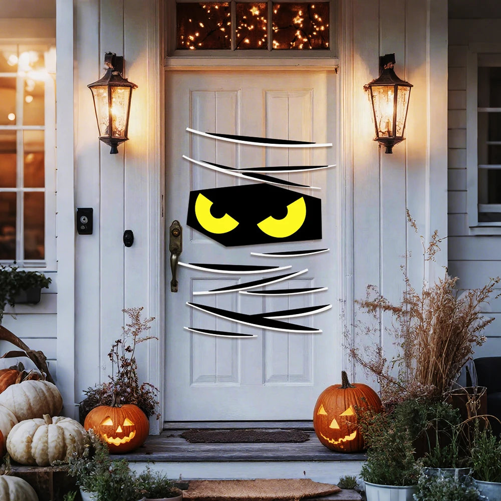 Dekorace na dveře na Halloween