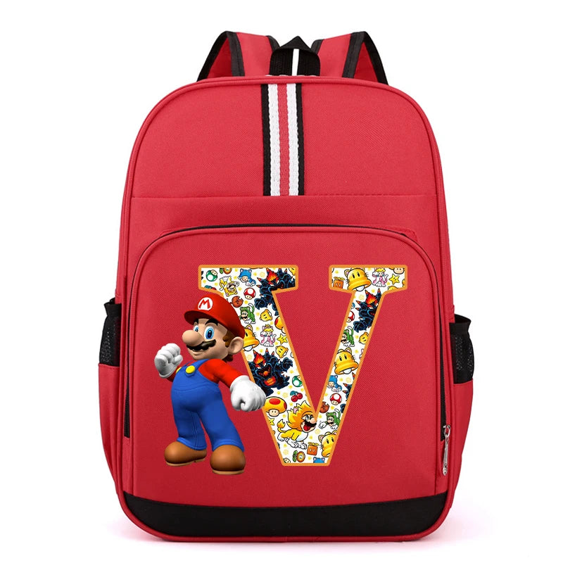 Školní batoh Super Mario s písmenem