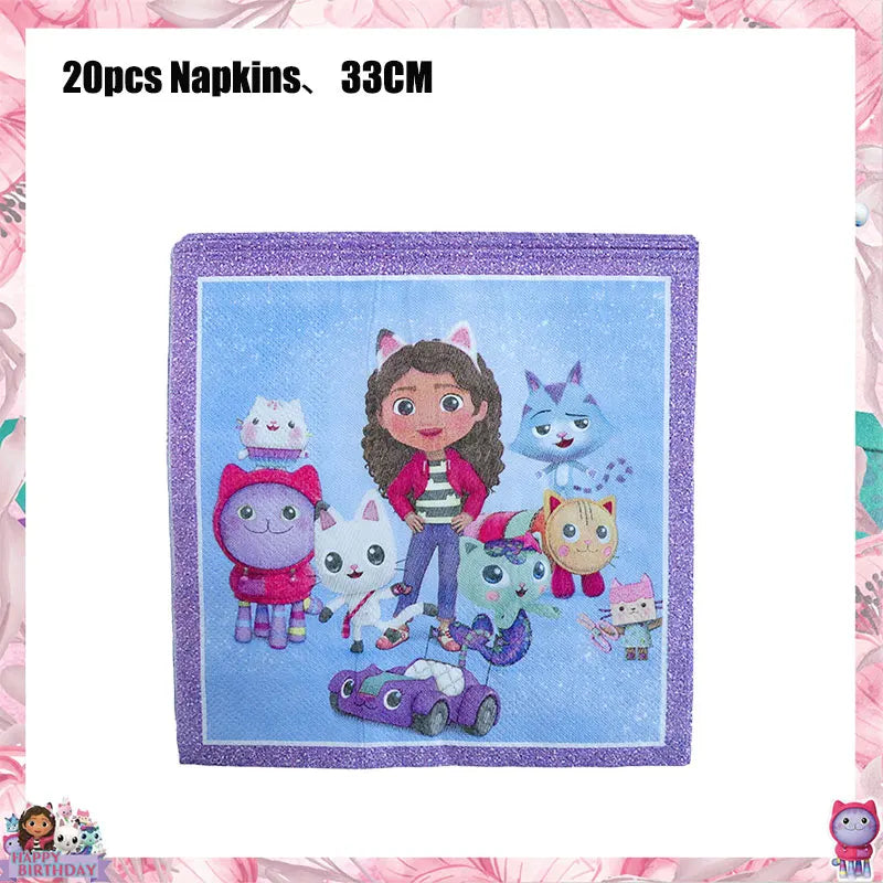 Doplňky na oslavu Gabby Dollhouse