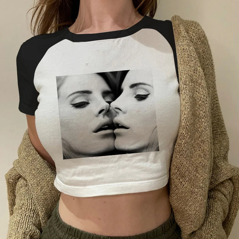 Dámský croptop Lana Del Rey