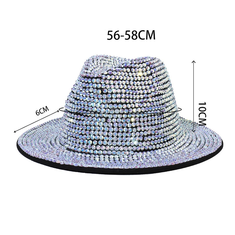 Unisex klobouk s kamínky