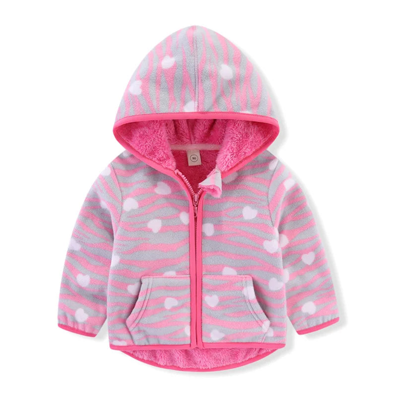 Fleece bunda se vzorem
