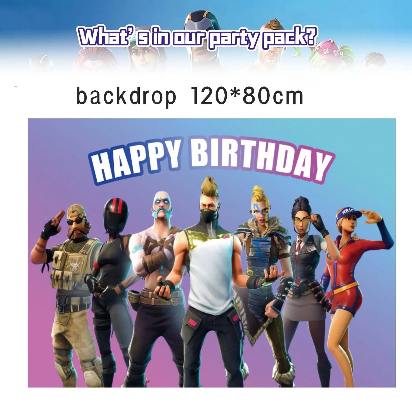 Doplňky na oslavu narozenin Fortnite