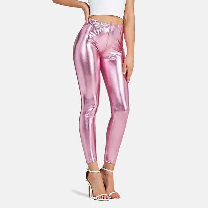 Dámské metalické legíny