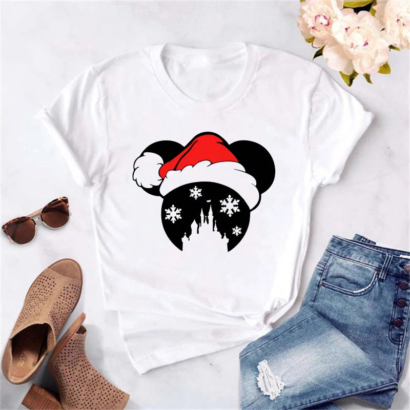 Dámské vánoční triko Mickey