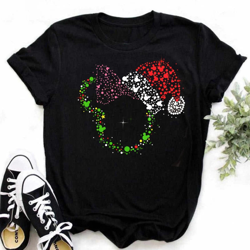 Dámské vánoční triko Mickey