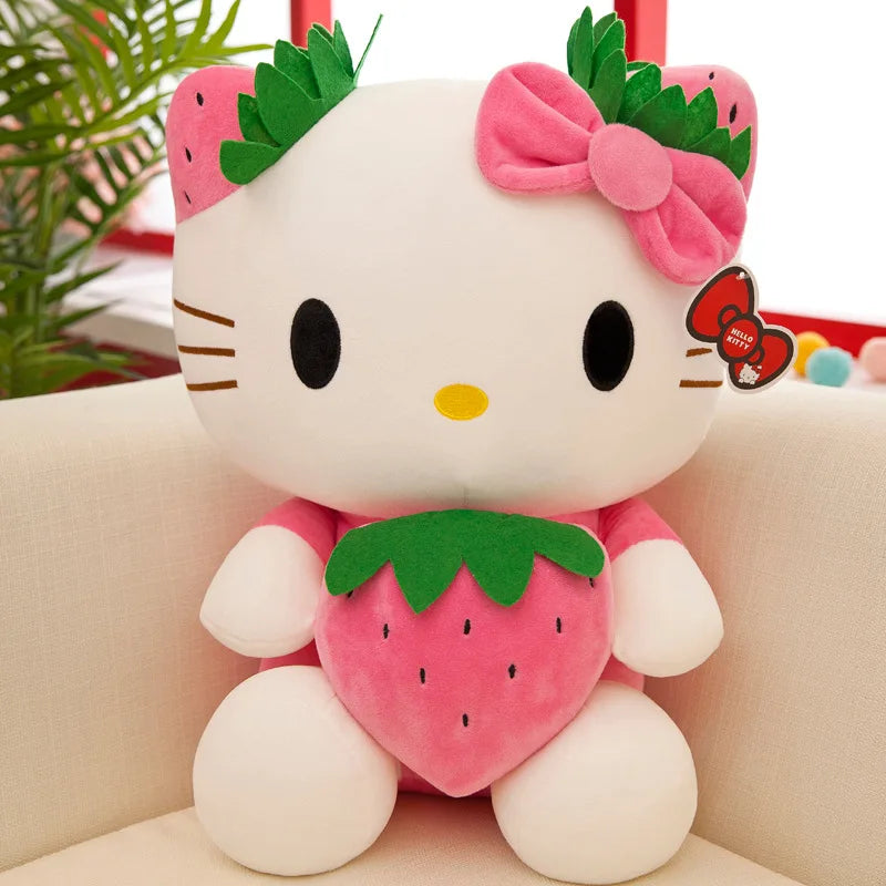 Plyšová hračka Hello Kitty s jahodou